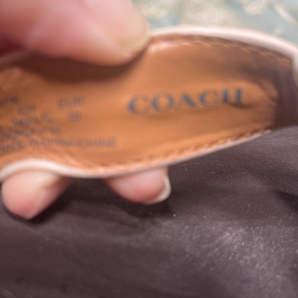 Coach Jolene Women's Flip Flop Brown and Tan Sandals Wedges Size 7.5 - Picture 3 of 14